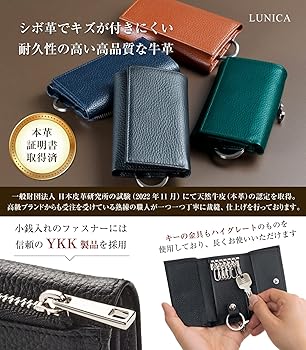 Amazon.co.jp: キーケース メンズ 【整理収納士監修】【小さいの